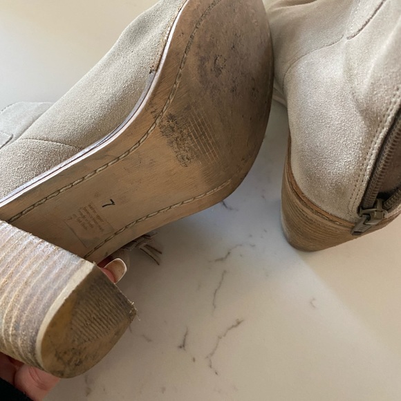 SEYCHELLES Suede Tassel Ankle Booties 7 - Picture 5 of 5